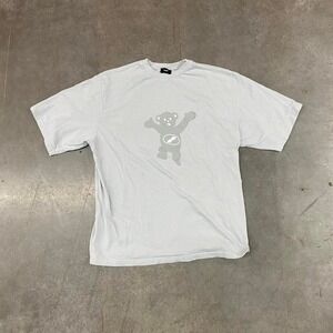 WE11DONE Welldone Teddy Bear Front/Back Print Tee-Shirt Size XL